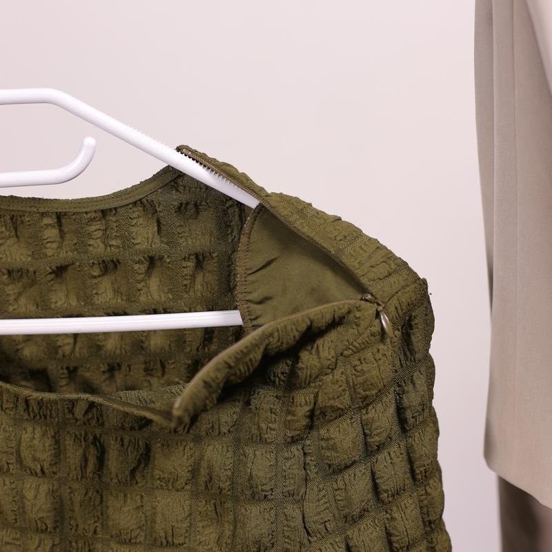 Women Gestuz shirt olive viscose 36/S/44