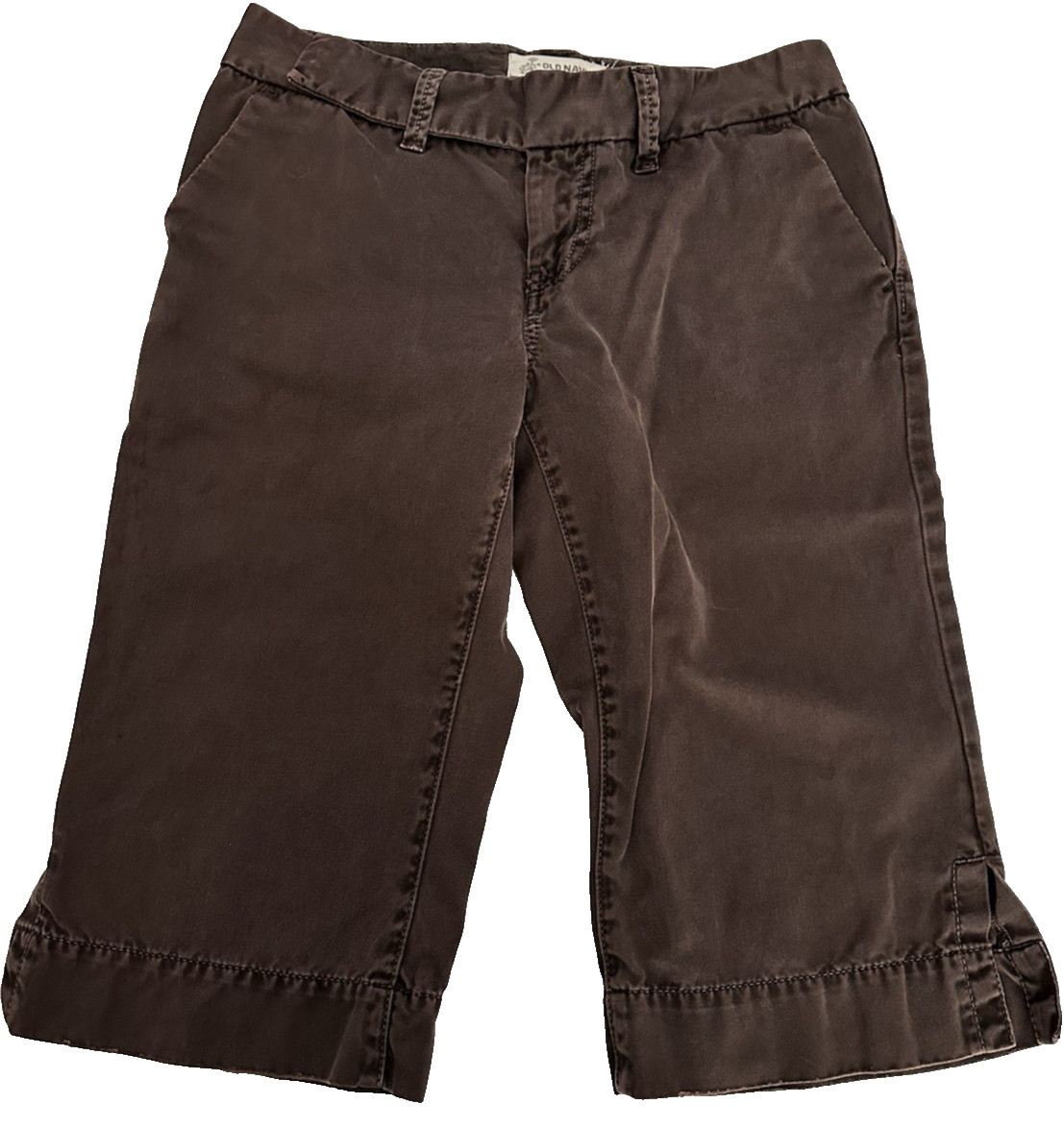 Vintage Old Navy Womens Capri Pant-Size 2- 14.5 in Inseam-Brown