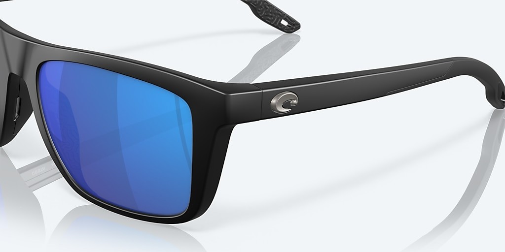 Costa Del Mar Mainsail Matte Black/Blue Mirror 580G Polarized 55 mm Sunglasses