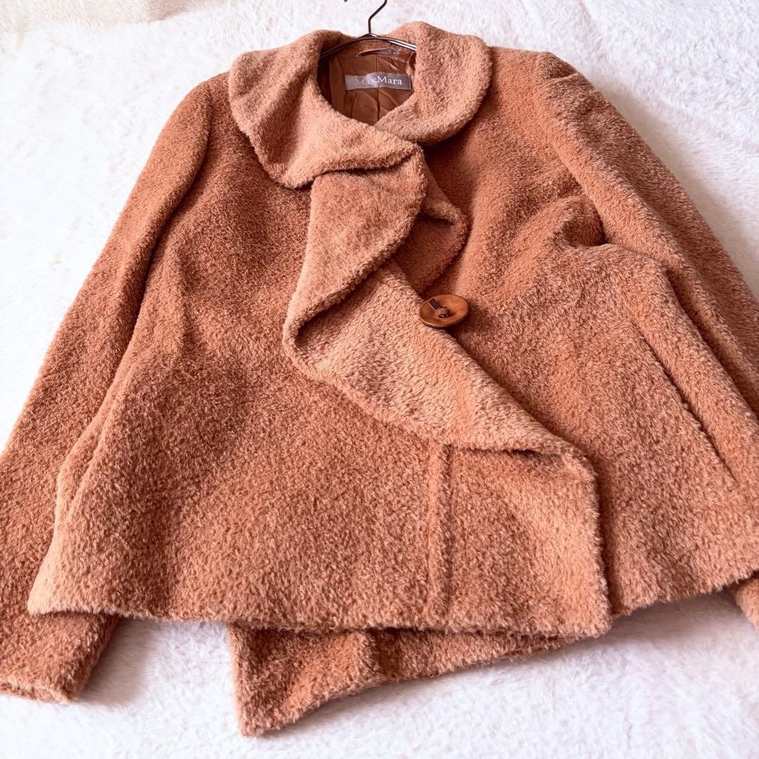 Max Mara Boa Jacket, Alpaca Wool, Camel Color, Size XS
