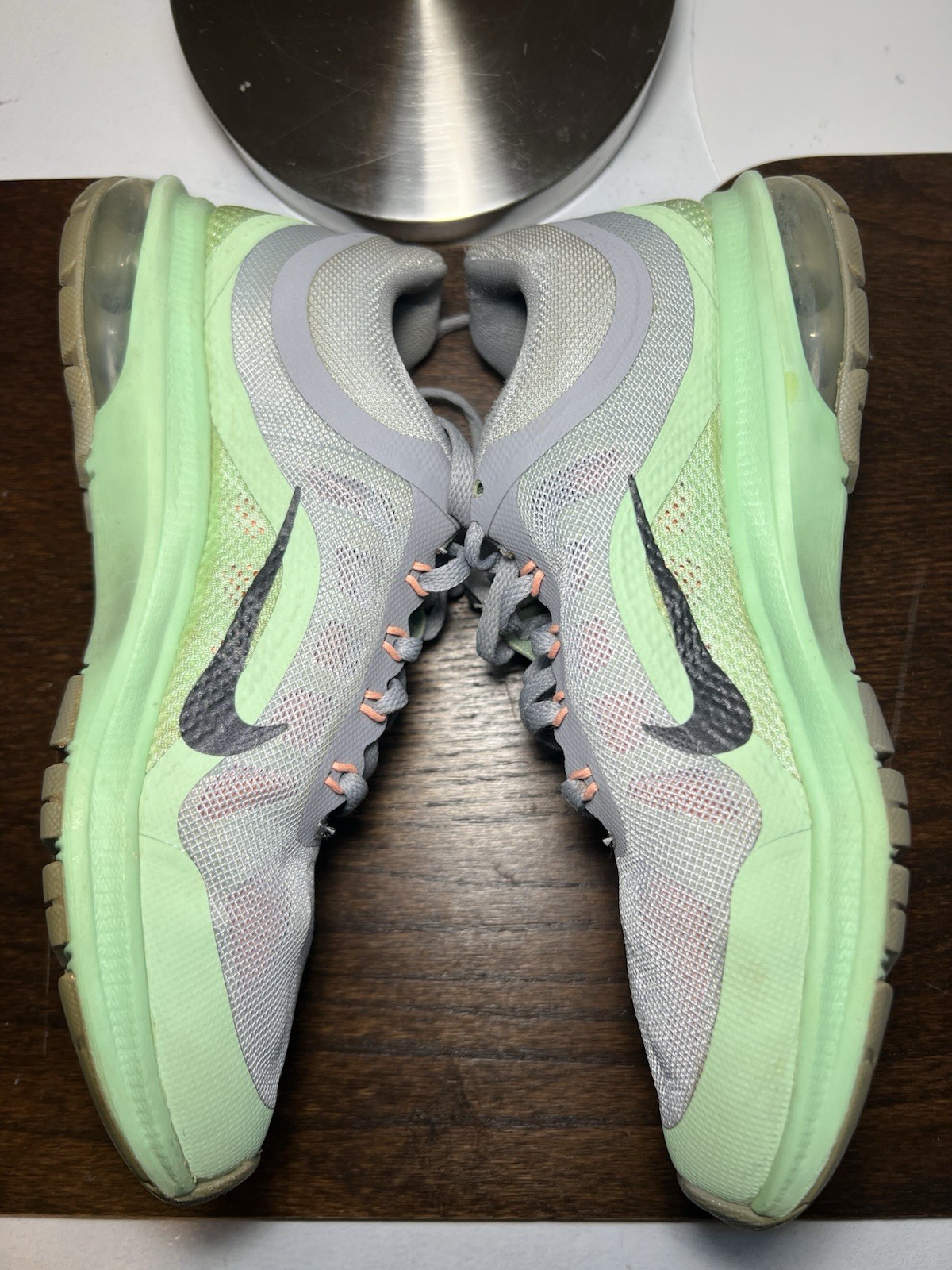 Nike Air MAX DYNASTY 2 Womens Running Sneakers Size 8w Gray Mint Green