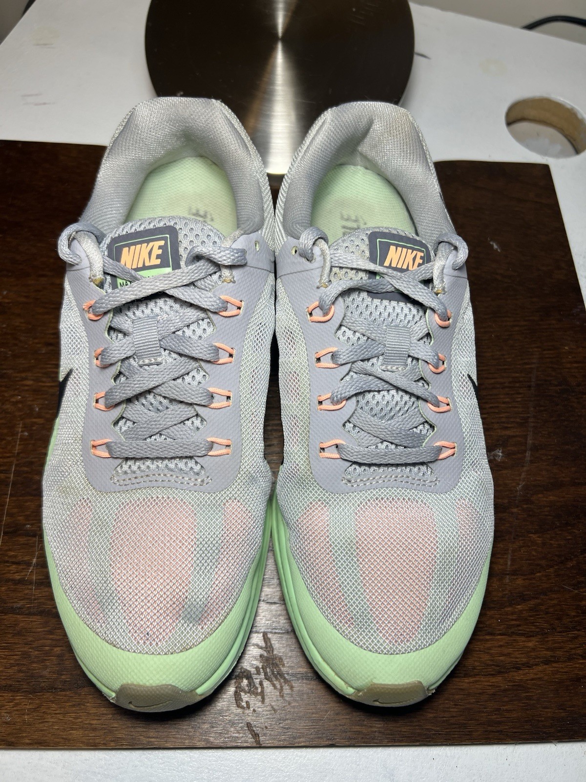 Nike Air MAX DYNASTY 2 Womens Running Sneakers Size 8w Gray Mint Green