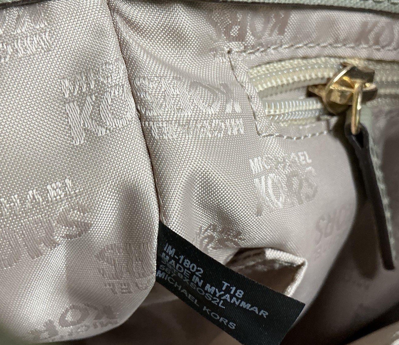 Michael Kors Sage Green Saffiano Leather Savannah Satchel Bag No Strap