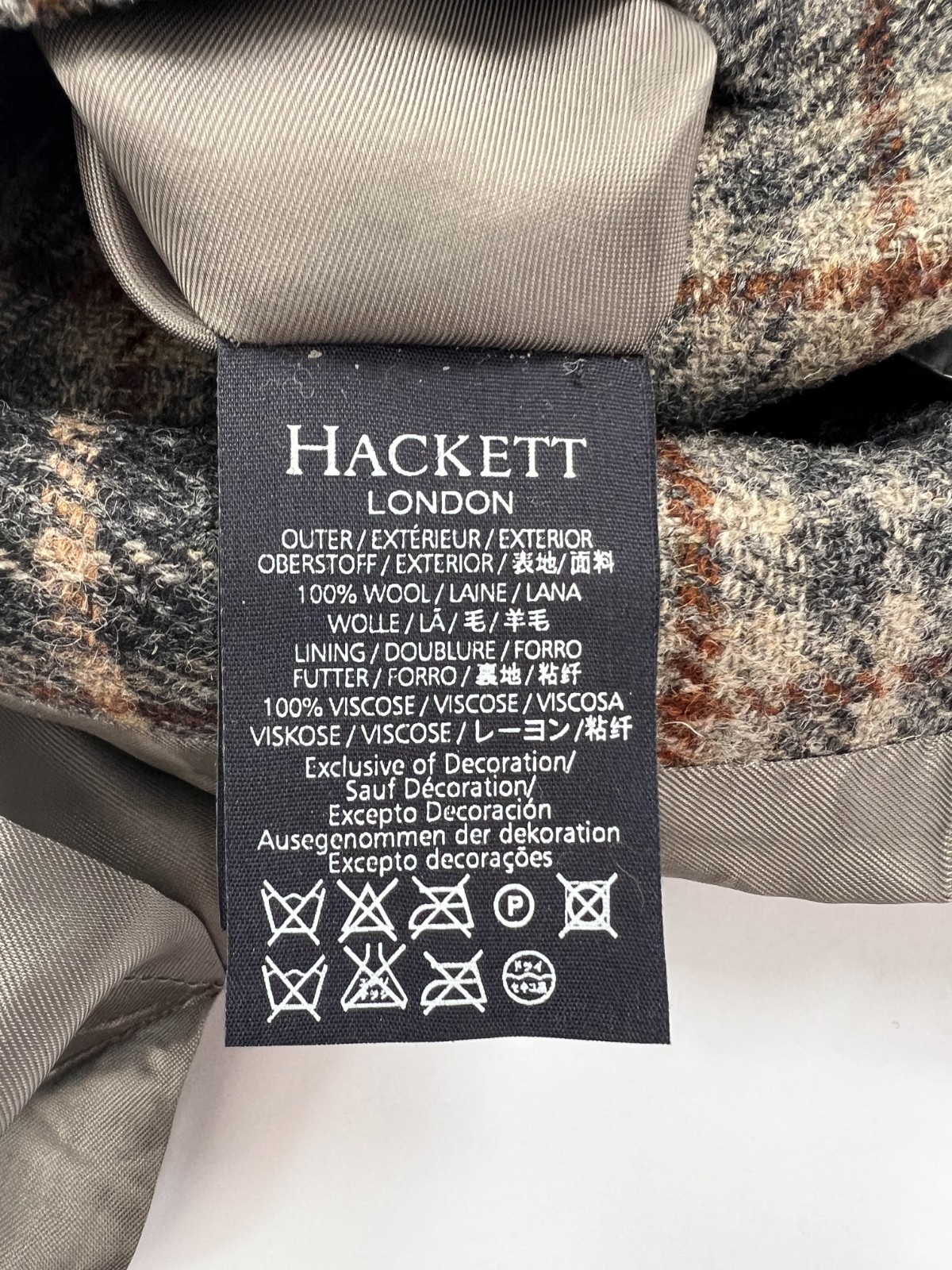 Hackett Multi-Checked Tweed 100% Wool Waistcoat BNWT RRP £250 – Size 40″
