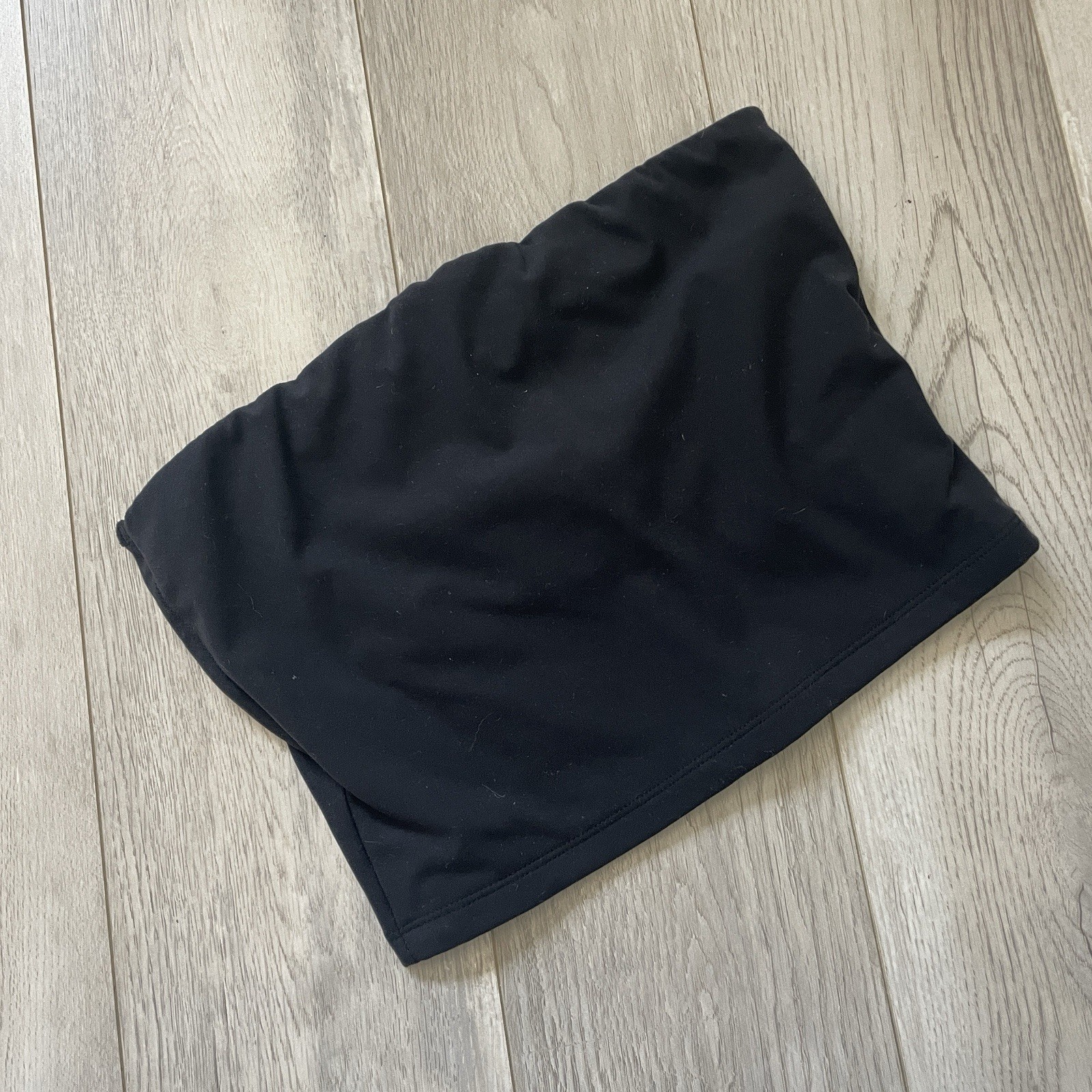 Buffbunny Strapless Top stretch crop womens Black (medium) going out summer