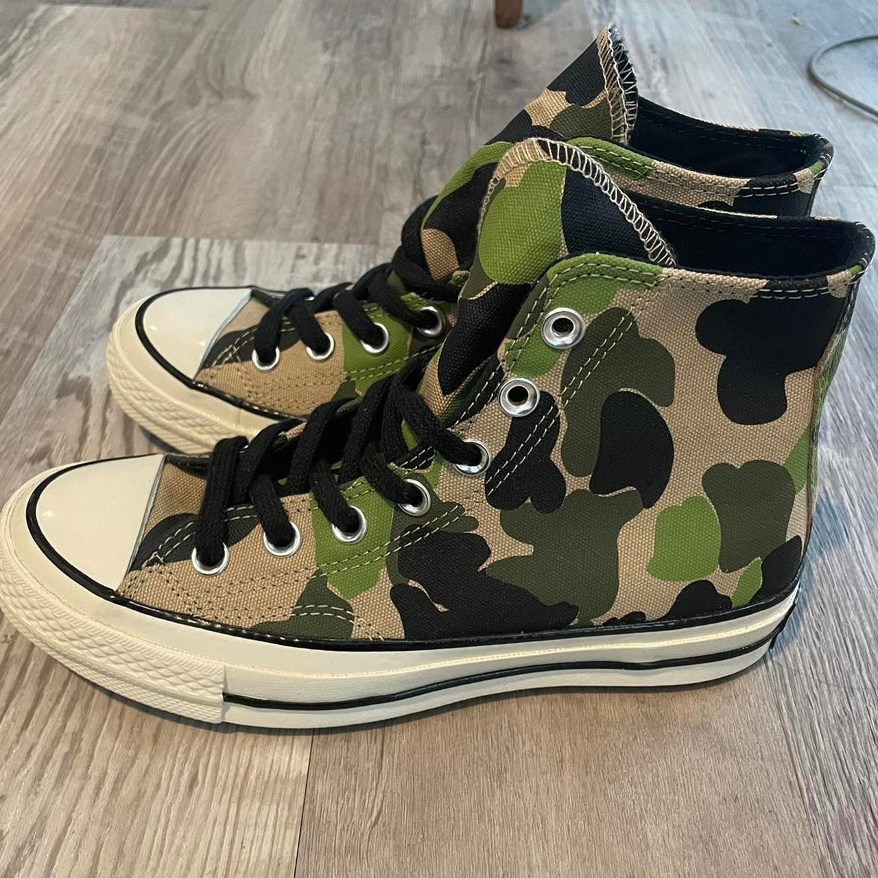 M4/W6 Converse Chuck 70 Archive Duck Camo Hi Top Sneakers