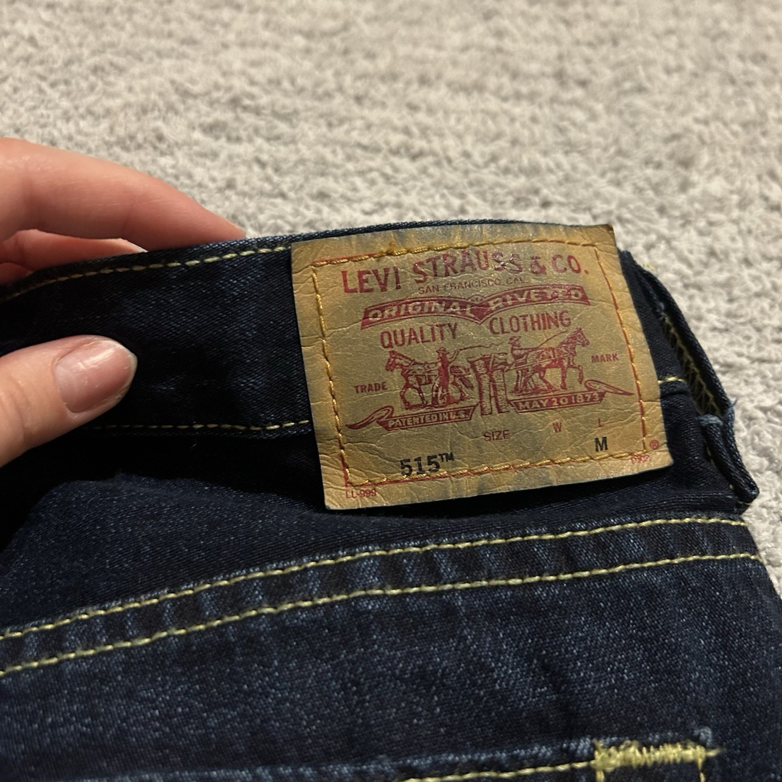 NWT Deadstock Vintage 2003 Levi’s Nouveau 515 Boot Cut Jeans Y2K Low-Rise Sz 14