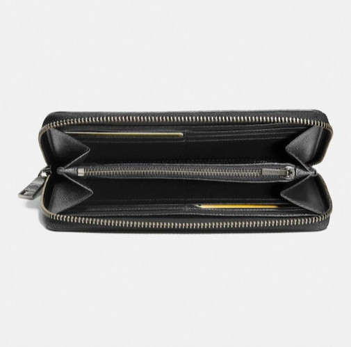 Coach Outlet Accordion Wallet Crossgrain Leather 7.48 x 3.94 in