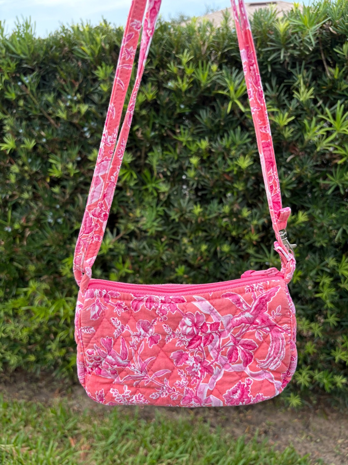 Vintage Coquette Vera Bradley Hope Toile Shoulder Bag Retired Print