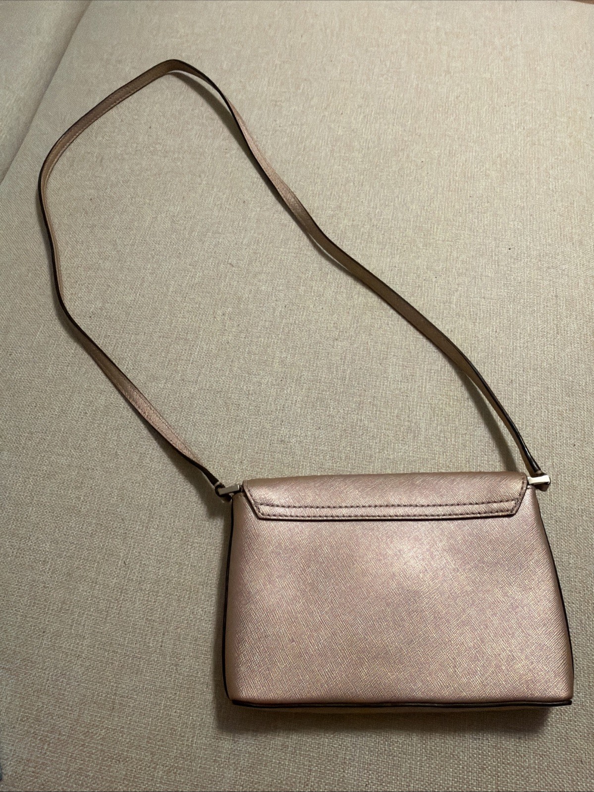 Kate Spade New York Newbury Lane Sally Crossbody Bag Metallic Rose Gold