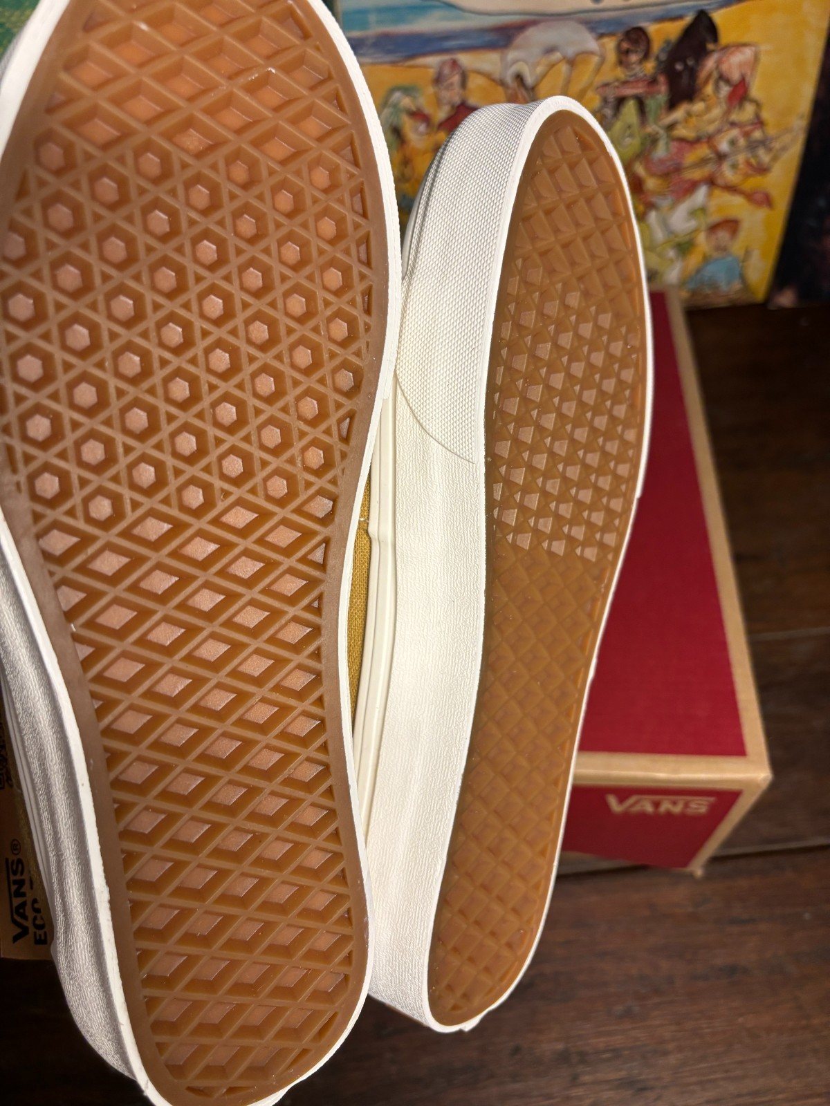 Vans Eco Theory SK8-Hi Tapered Sneakers Mustard Gold Men’s Skate Shoes m 6 w 7.5