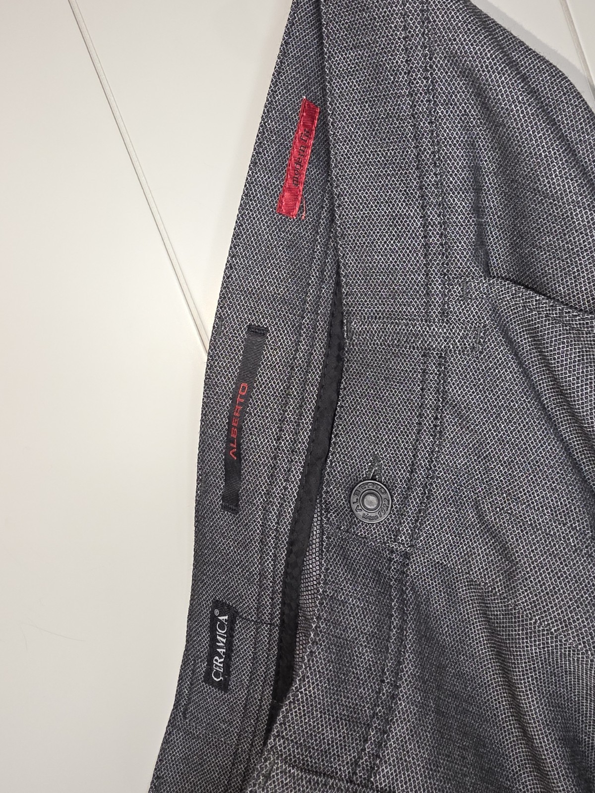 Alberto Ceramica Mens Gray Pipe Tech Dress Pants. Size 32×32