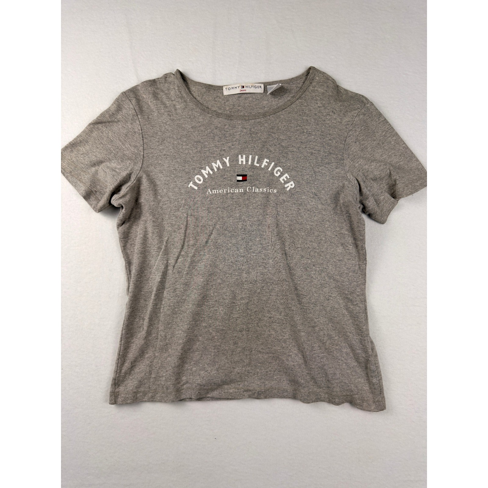 Vintage 90’s Tommy Hilfiger American Classics Vintage Babydoll Tee Gray L