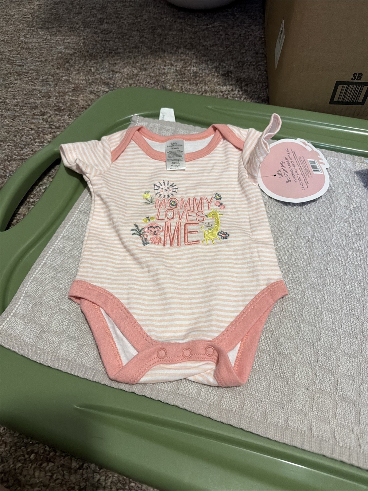 Infant Girls 7 Piece Summer Bundle Set & Accessories – Size 0-3 Months-NWT/NWOT