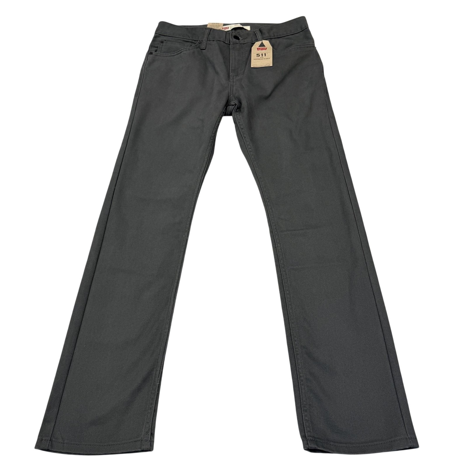 Levi’s 511 Jeans Boys 18 Reg 29×29 Gray Slim Straight Denim 5 Pocket Casual