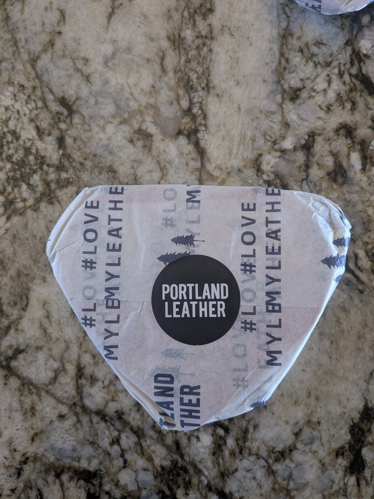 New Wrapped Portland Leather Goods CHERRY Red Heart Pouch Keychain Purse Charm