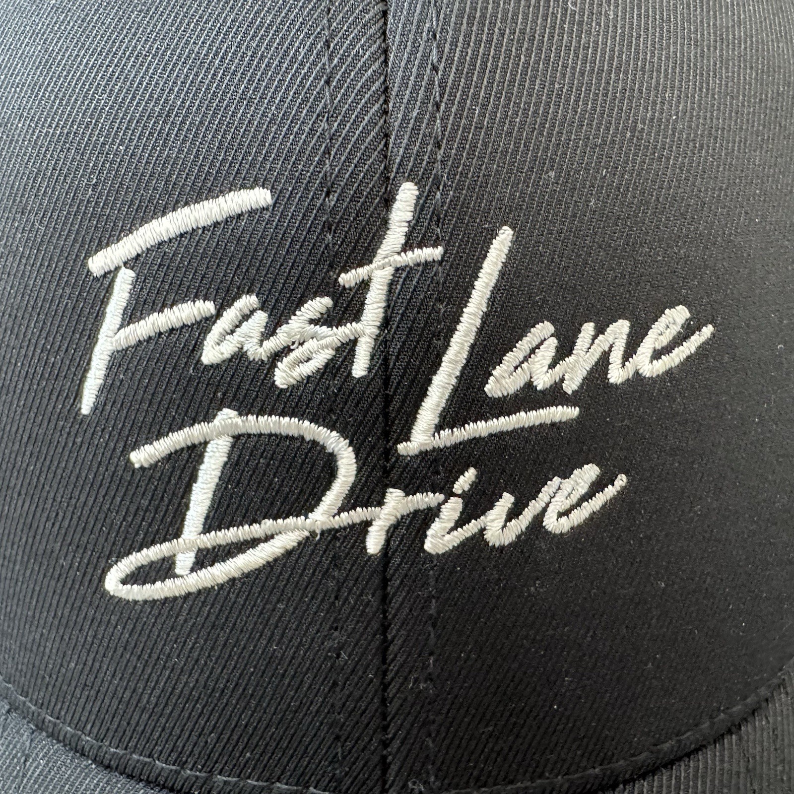 CA 110 FlexFit Tech Hat FAST LANE DRIVE Washington DC Black/White Capamerica NEW