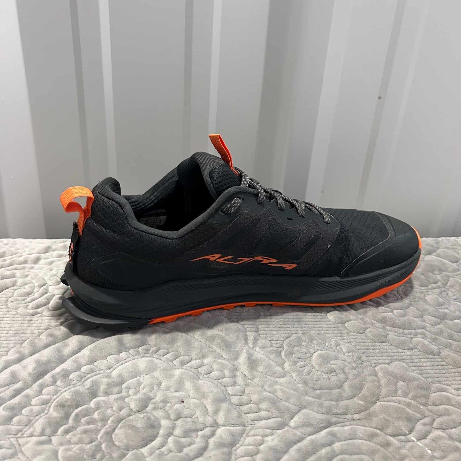 Altra Lone Peak 9 Mens Athletic Trail Running Shoes Black Orange Size 11