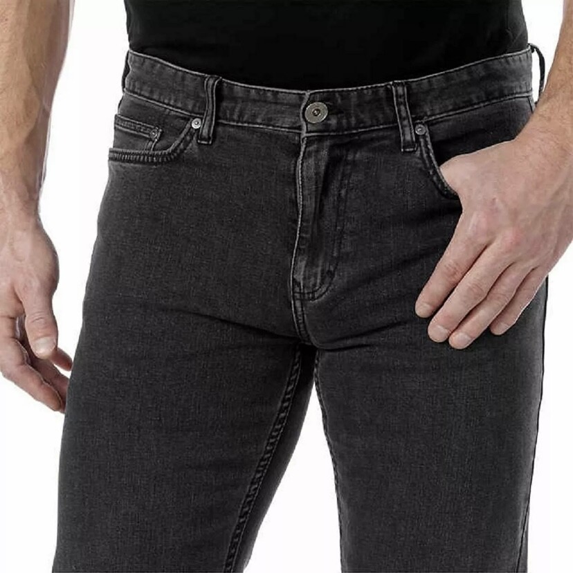 Calvin Klein Men’s Straight Leg Sits Below Waist Jeans Axe Gray 34 36 40 Waist
