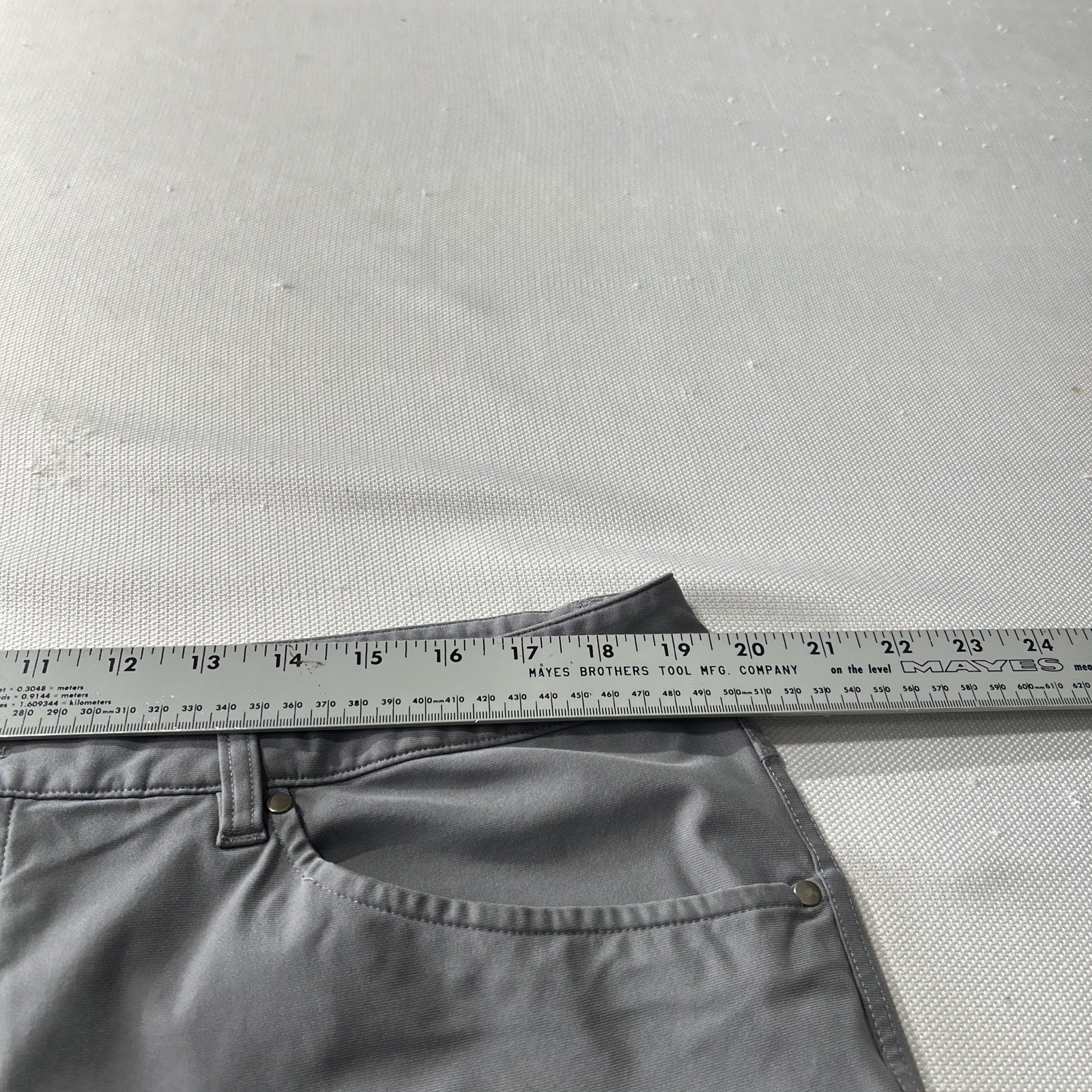 Lululemon Pants Men’s 38×31 ABC 5 Pocket Chino Gray LM5ADAS SEE Pictures **