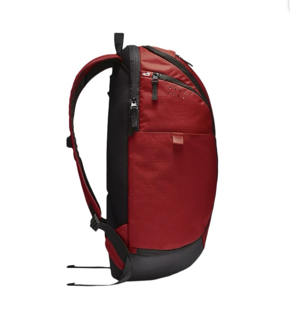 Nike Hoops Elite Pro Basketball Backpack, Black/Metallic/Red Book Bag
