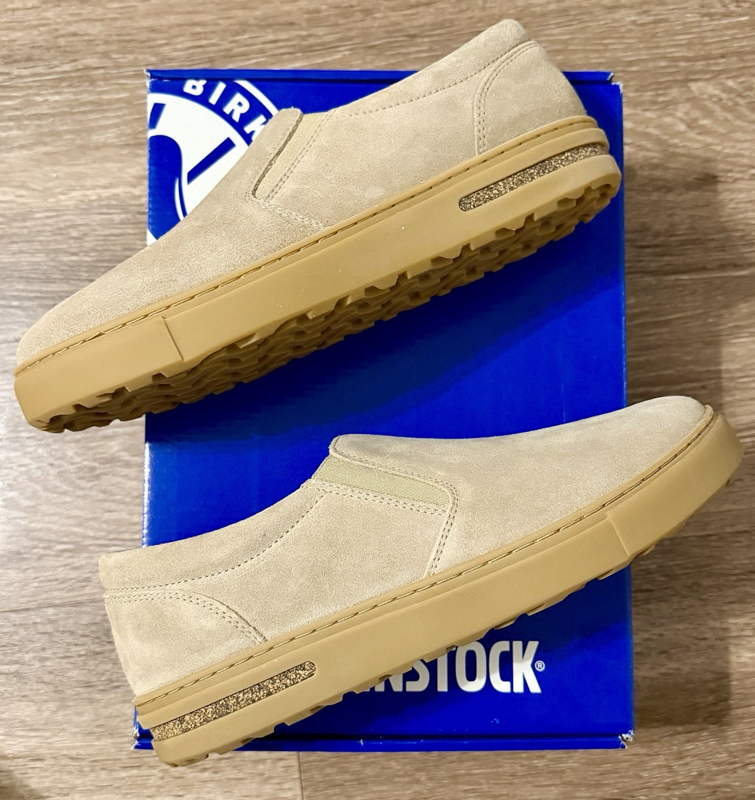 Birkenstock Oswego Suede Leather Sandcastle Shoes US M6 W8 EU39 NARROW 1023850