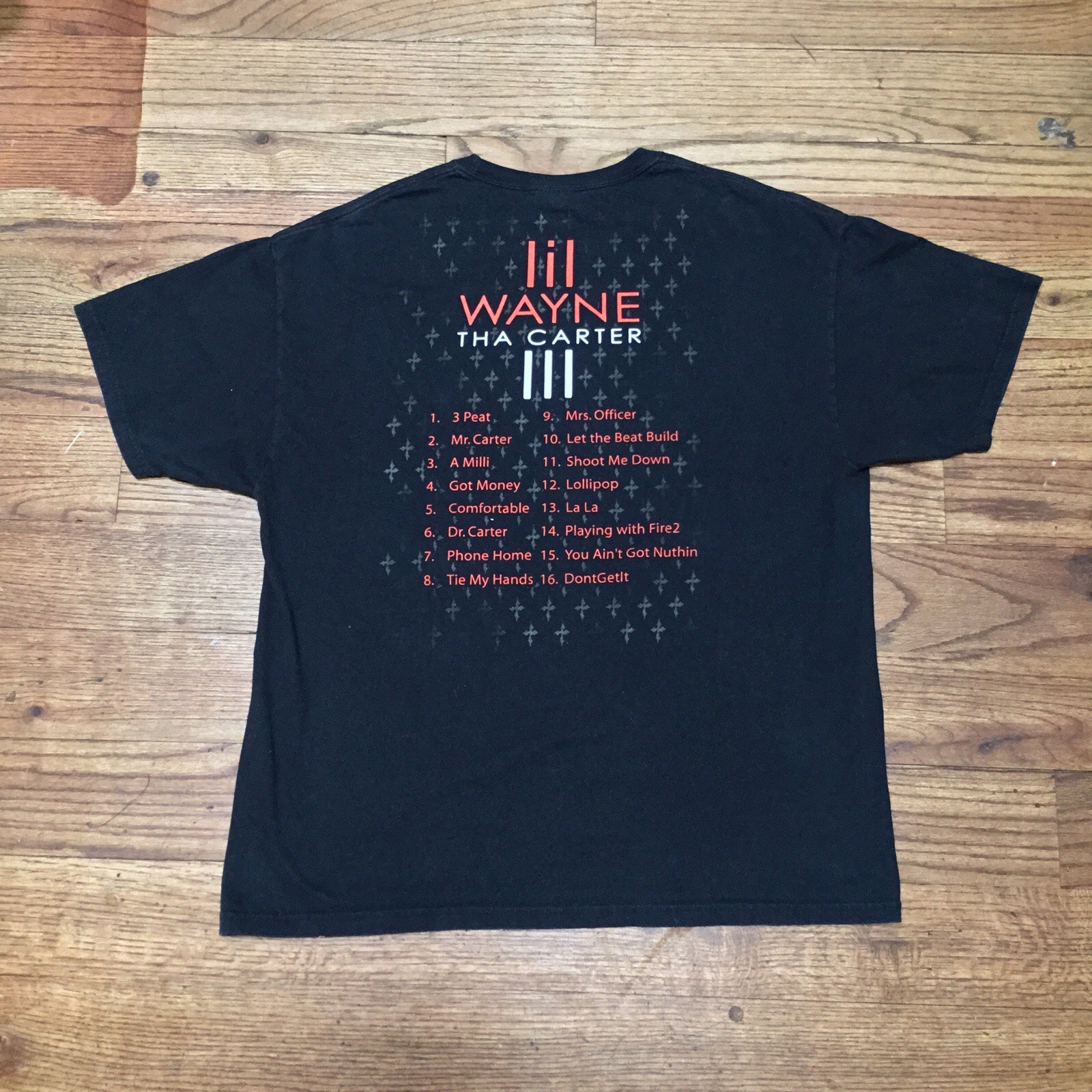 Vintage 2000s Lil Wayne Music Shirt Rare Rap Tee Carter 3 Album Men XL Hip Hop