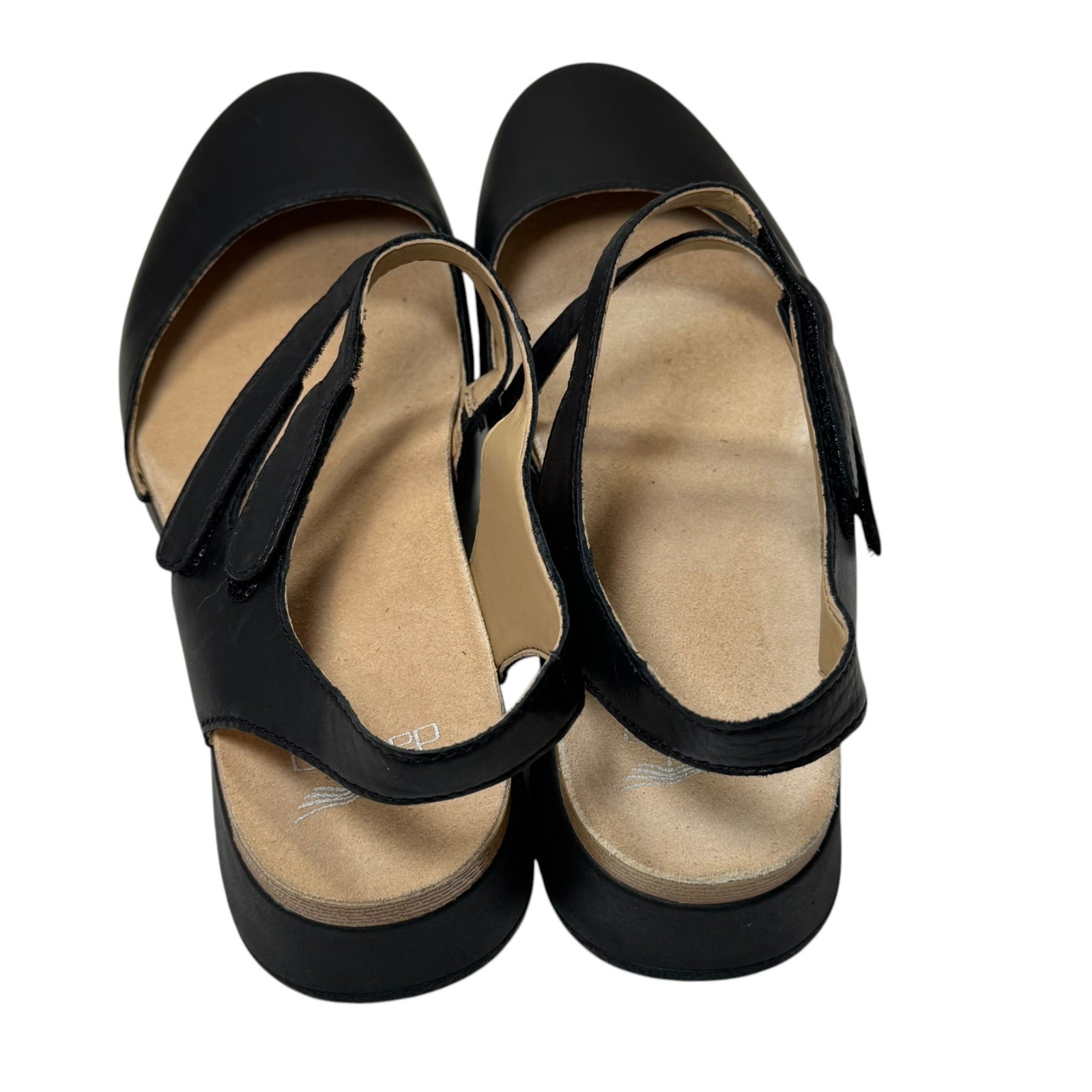 Dansko Women’s Rissa Closed Toe Nappa Leather Sandal Clog Black Size 40 9.5-10