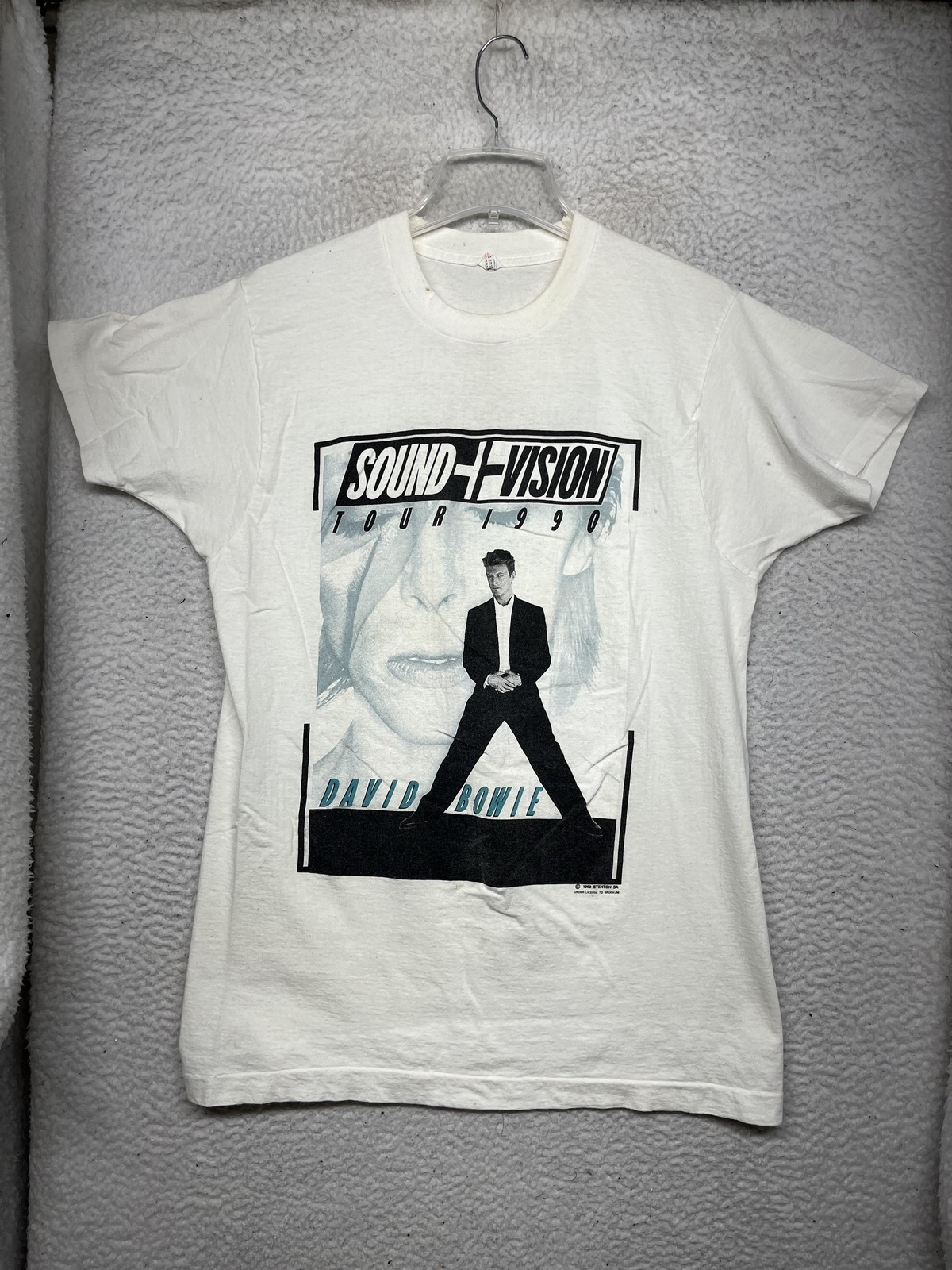 Vintage David Bowie Sound + Vision Tour Concert Shirt Mens XL Single Stitch 90s