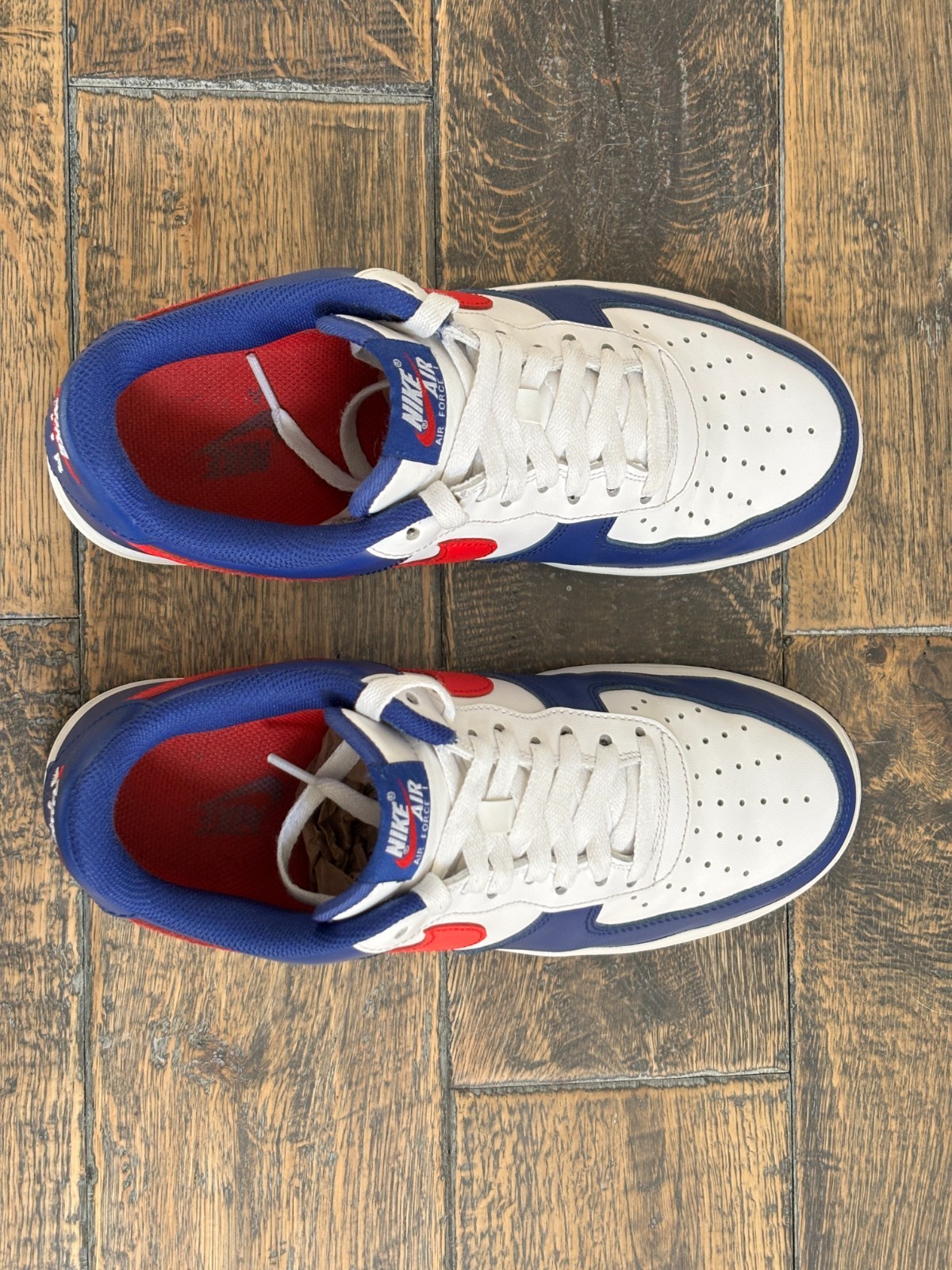 Nike Men’s Air Force 1 Low USA 2020 CZ9164-100 White/Red/Sport Royal Men 7.5