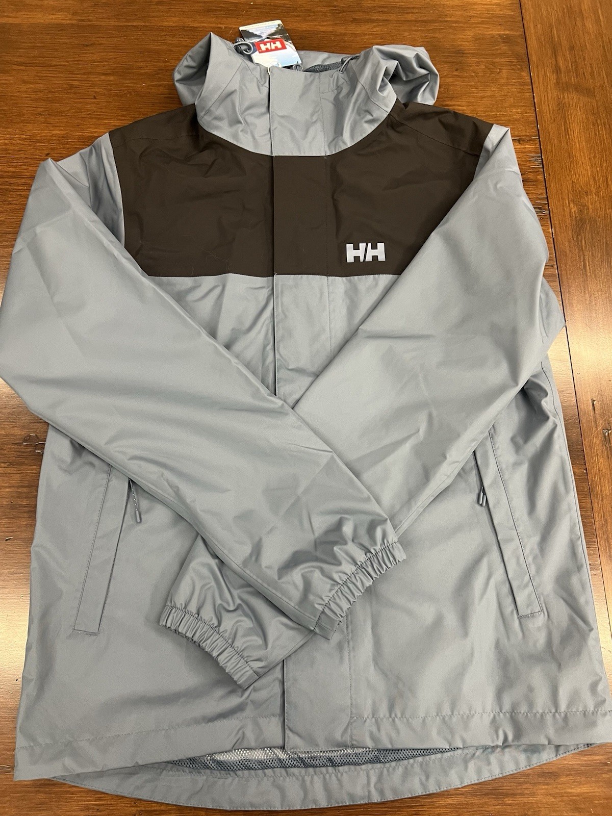 Men’s Helly Hansen Vancouver Rain Jacket – Blue/Washed Navy – size S – New