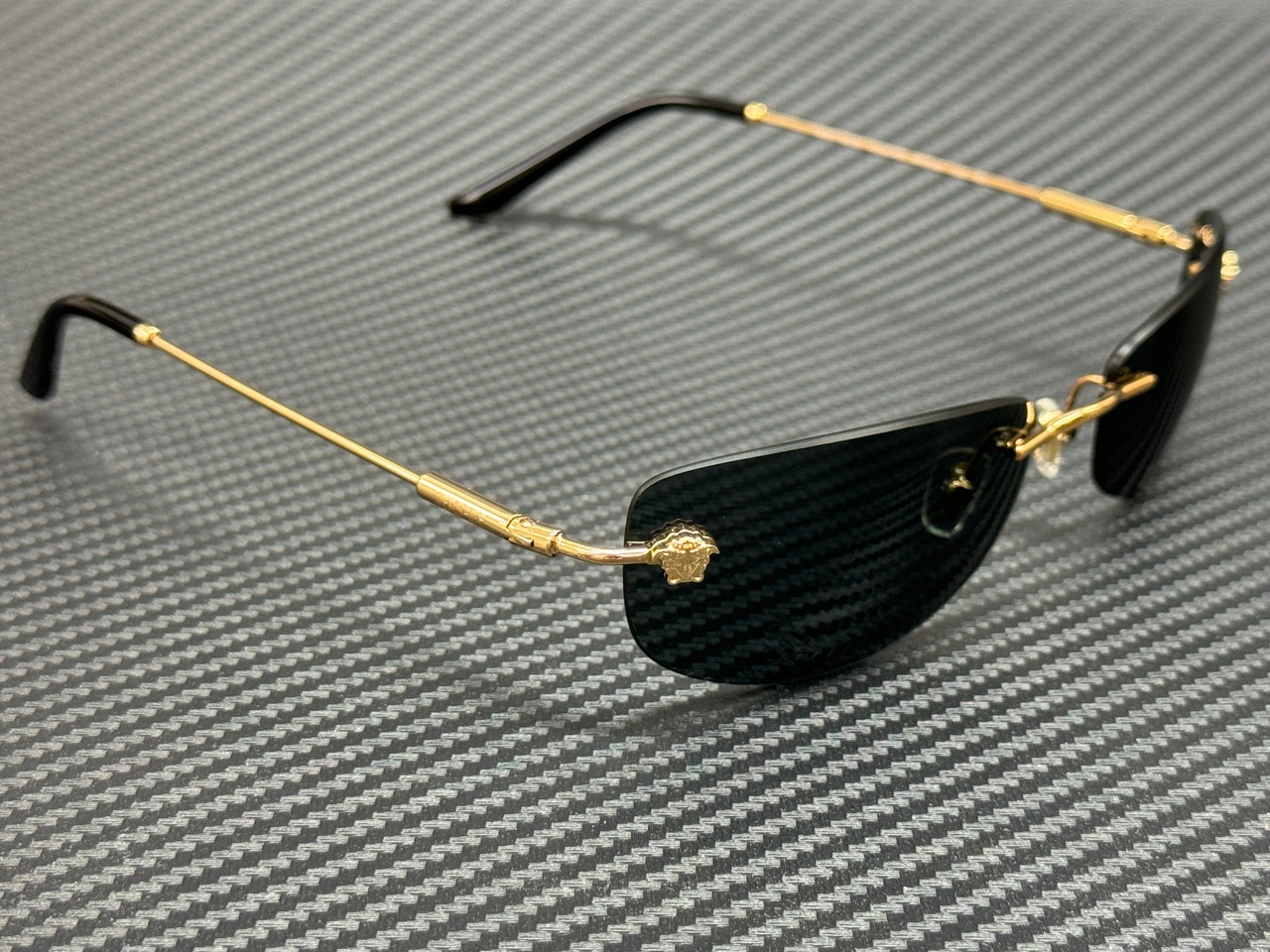 VERSACE VE2279 100287 Gold Grey Men’s 60 mm Sunglasses