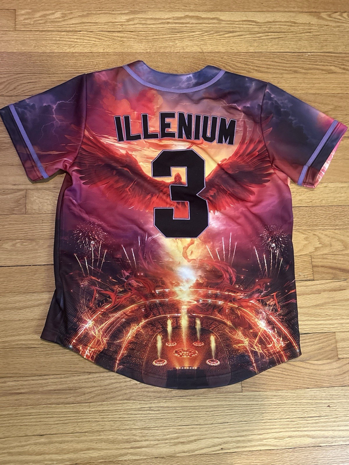 Illenium Trilogy Los Angeles Hollywood Baseball Jersey – Size Medium