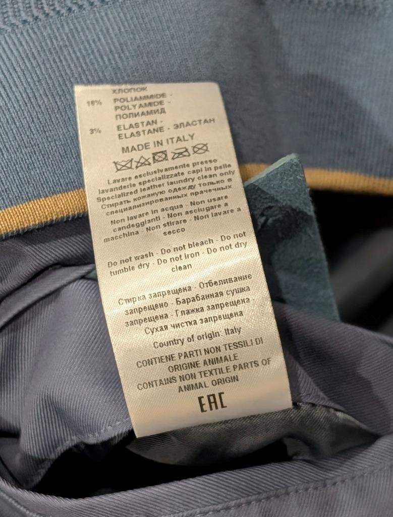 $1950 Mens Brett Johnson Wool Blend Varsity Jacket Navy 56 US 46