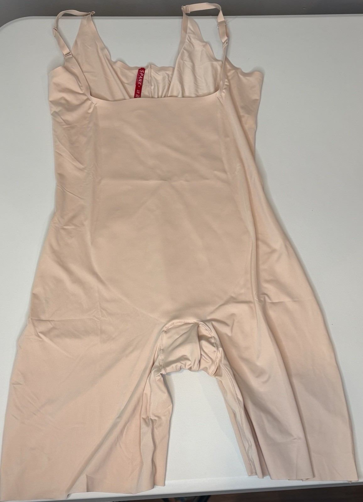 SPANX SmartGrip Open-Bust Slip Shapewear XL Beige Extra Firm Adjustable Strap