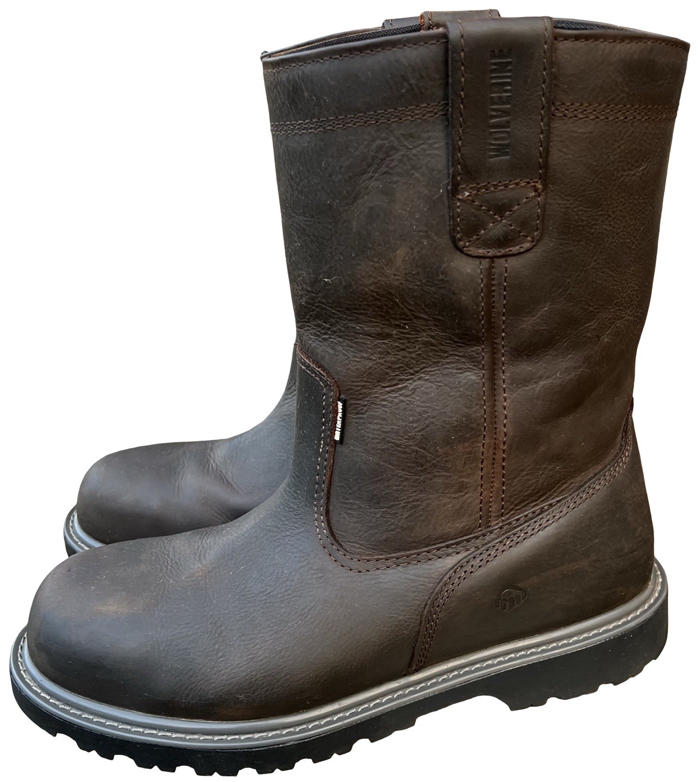 Wolverine Men’s Floorhand Waterproof Wellington Work Boots Steel Toe Size 12 EW