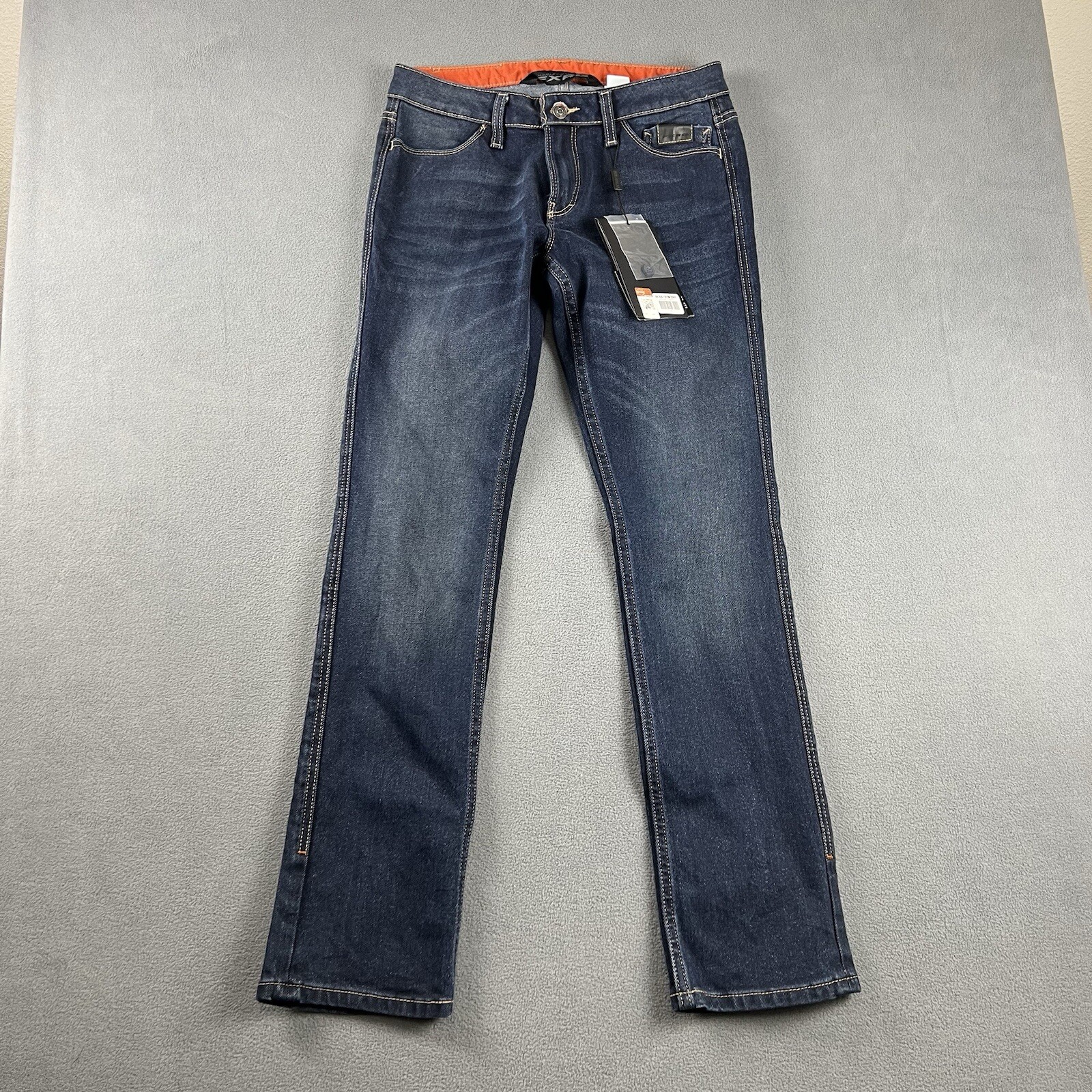 Harley Davidson Pants Womens 29X32 Blue Armalith FXRG Mid Rise Motorcycle Jeans
