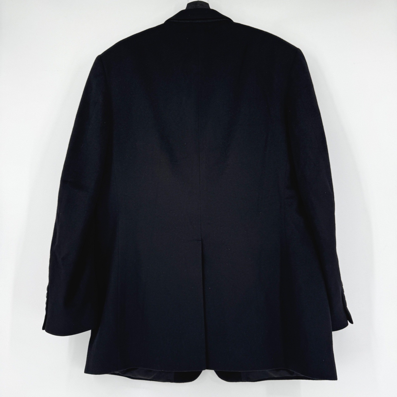 VTG Brooks Brothers Mens Cashmere Blazer Sport Coat 46R Jacket Black Made USA