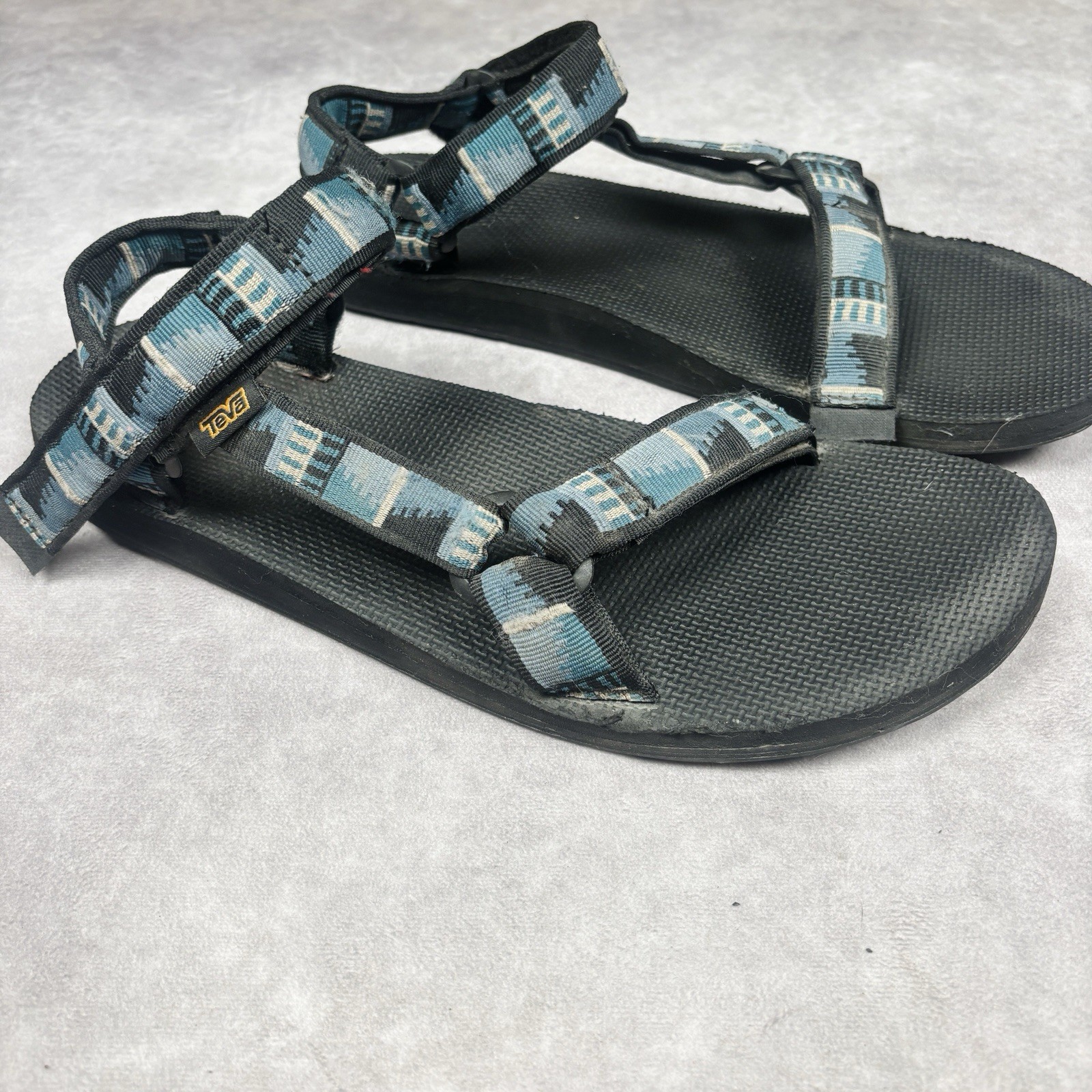 Lot of 2 Teva Men’s Original Universal Blue Red Green Hiking Sandals Sz 13
