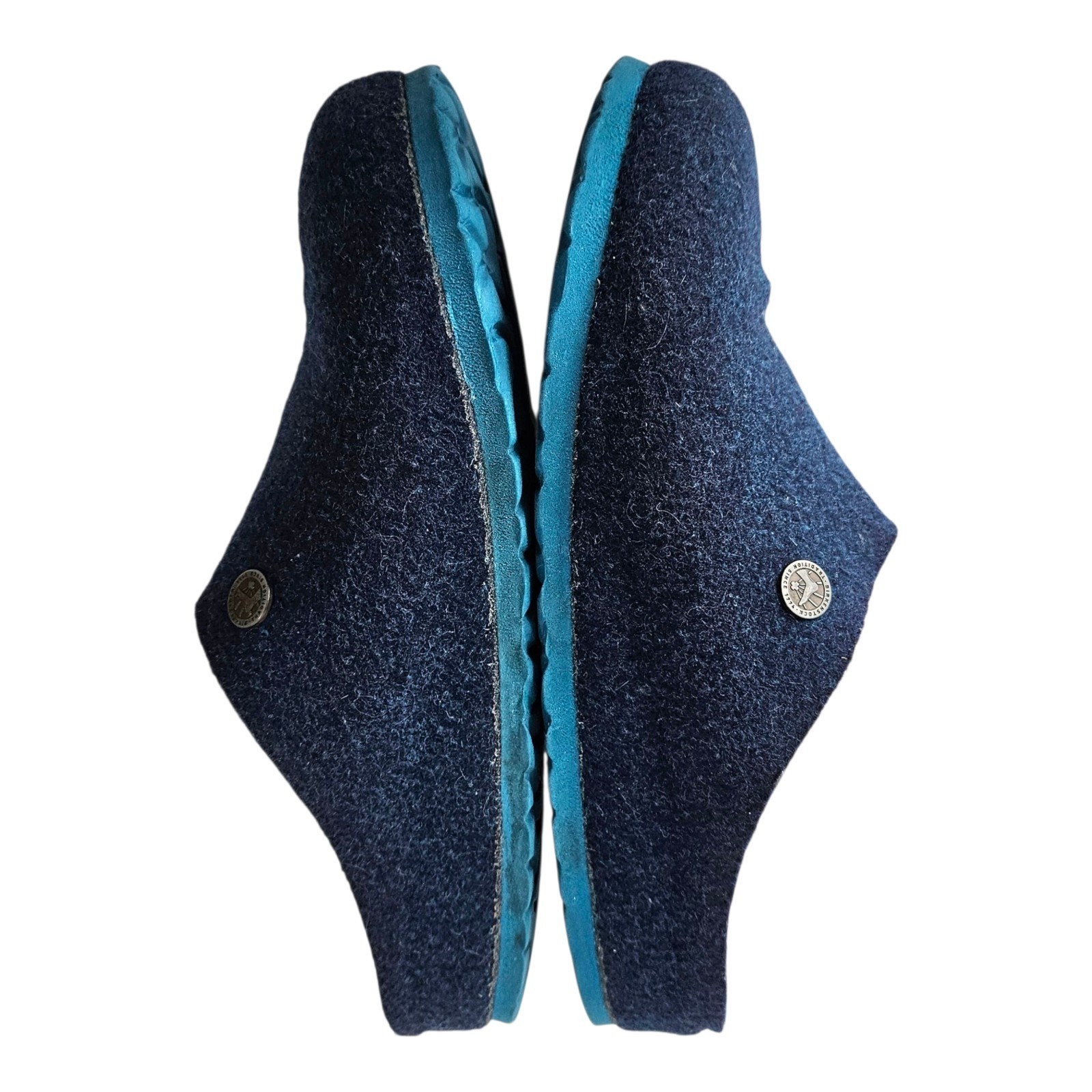 BIRKENSTOCK Kaprun Wool Felt Slip On Clogs Women’s 6 – 6.5 EU37 Happy Blue FAIR