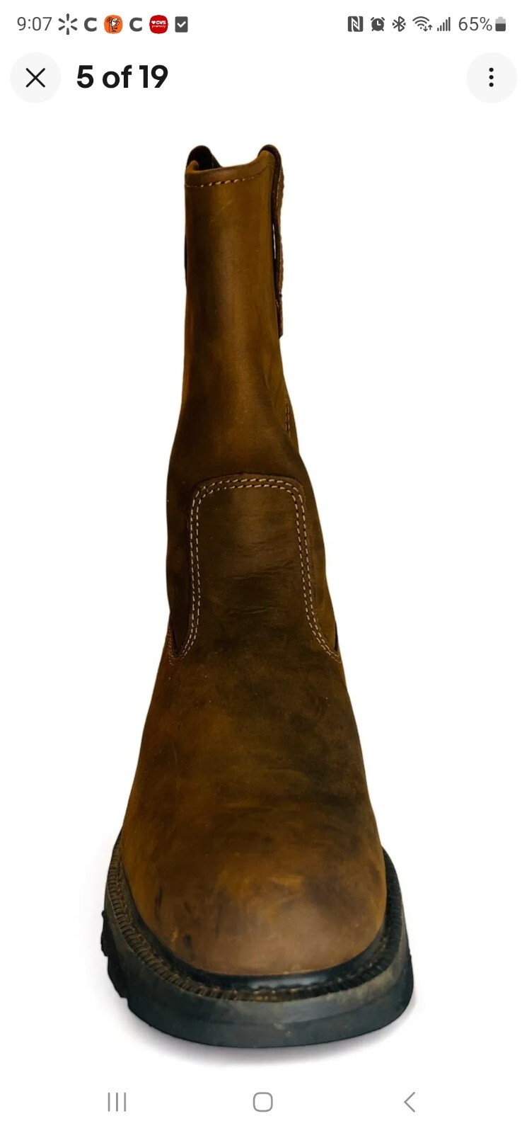 Wolverine Mens Wellington W04727 Brown Mid-Calf Western Boots 13 ExtraWideWidth