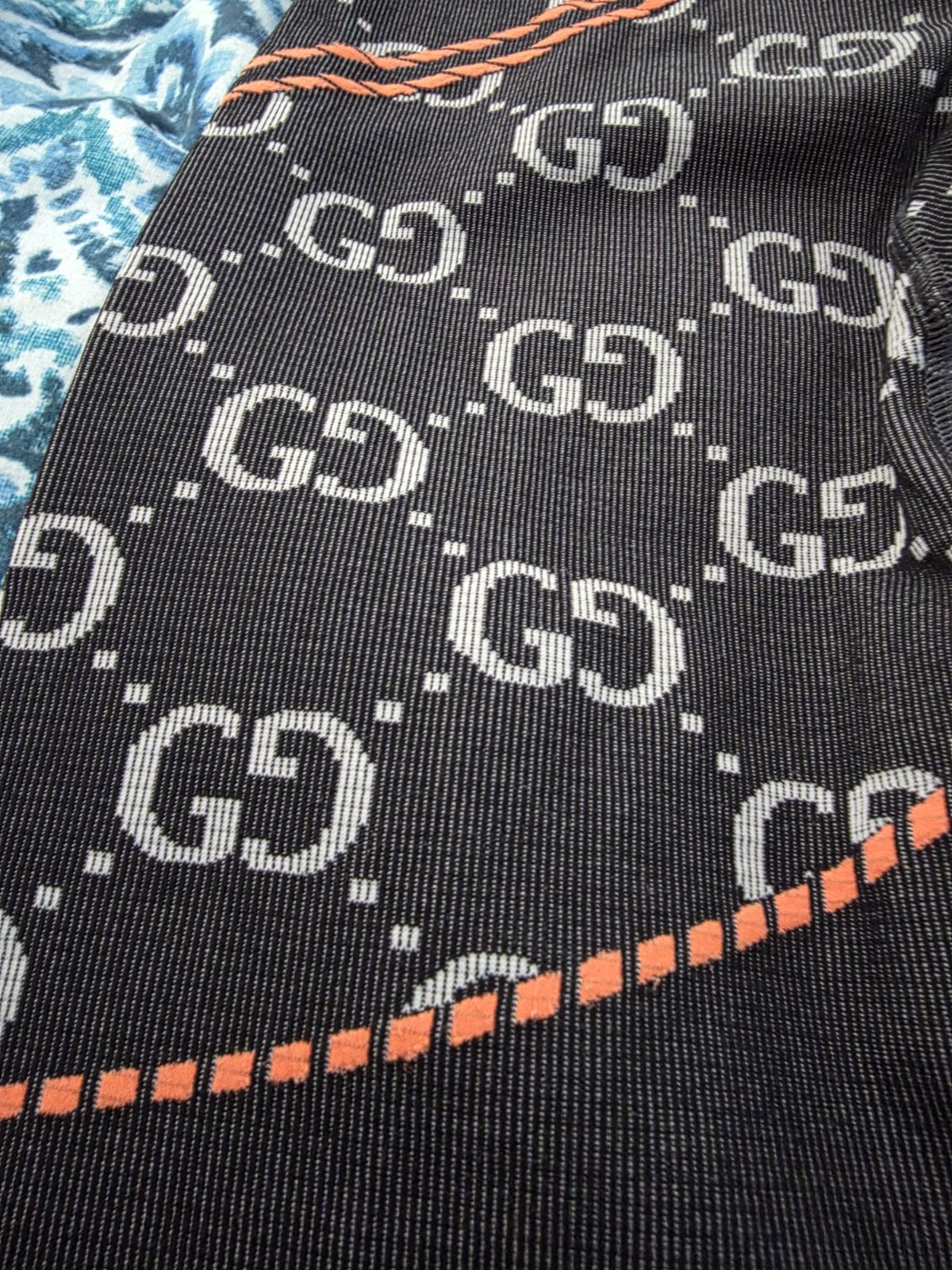 NEW Gucci GG Jacquard Jersey Leggings Black/Orange Women’s Size S Authentic