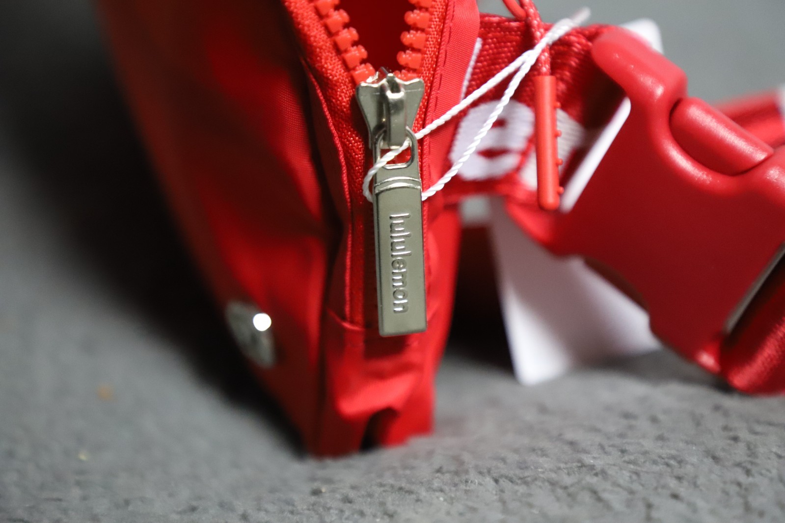 RARE Lululemon Everywhere Belt Bag Red Wordmark Logo Employee Edition NWT