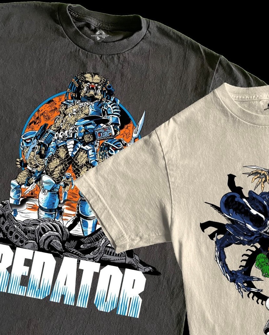 PREDATOR vs. Aliens Tee Shirt badlands whitegold industries vintage black M