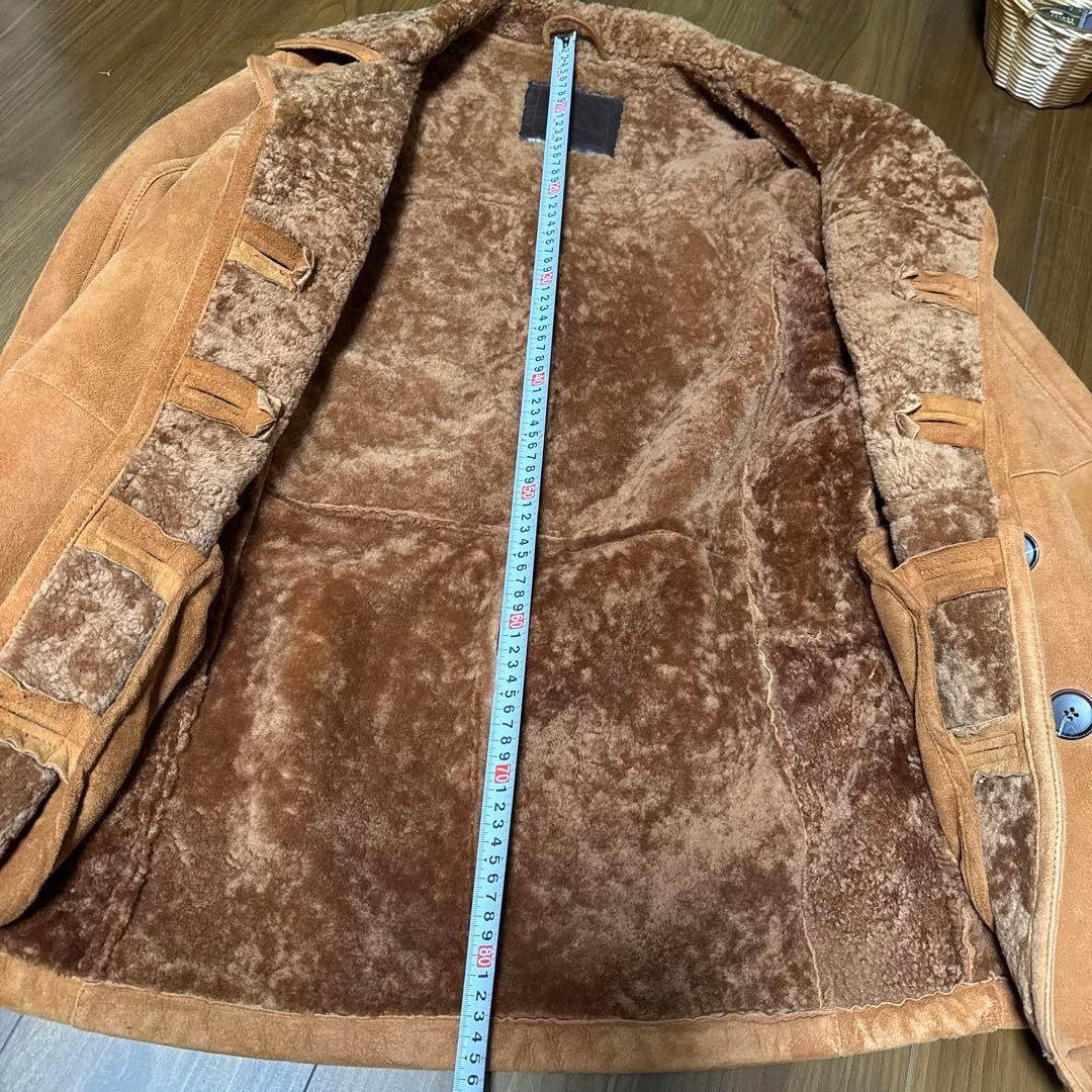 Premium Suede Brown Jacket with Fur Collar Pre Owned Very Good Condition