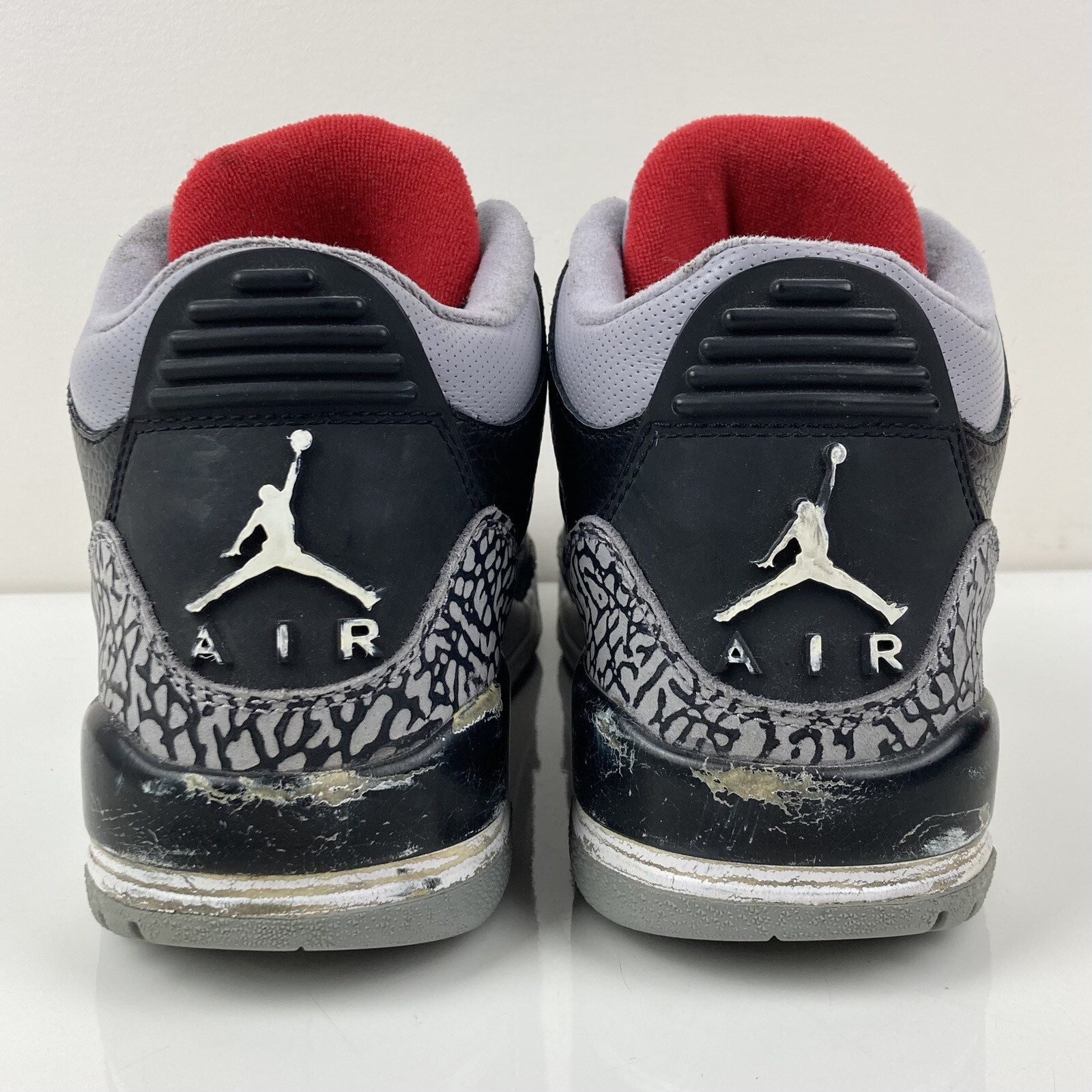 Nike Air Jordan Retro 3 Black Cement CDP 2008 Basketball Shoes Size 10.0 (Read)