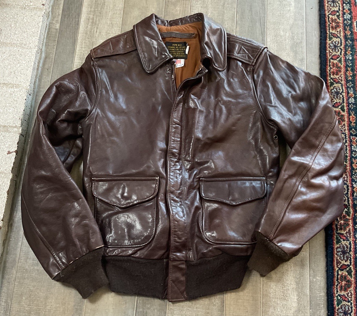 Vintage Avirex Type A-2 1978 USA Size 10 Leather Jacket Women’s Bomber Military
