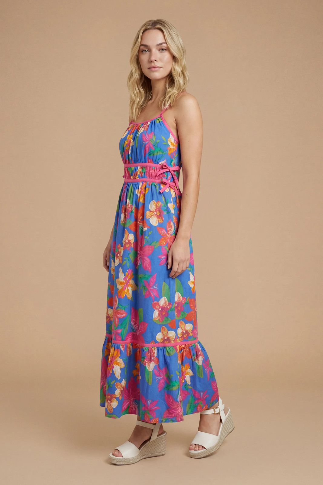 Dorothy Perkins Blue Midi Dress Womens Occasion Dresses