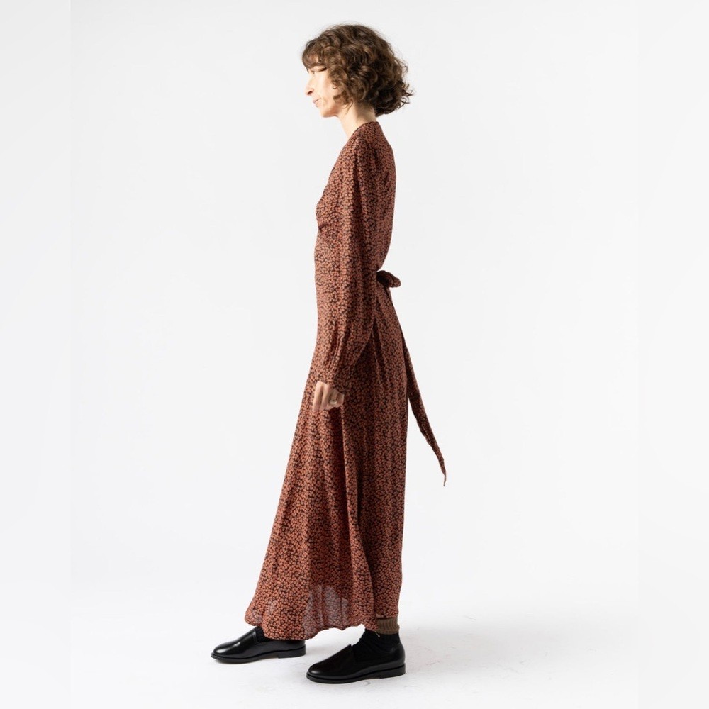 Doen Charleston Dress in Cherry Willow Print size XS