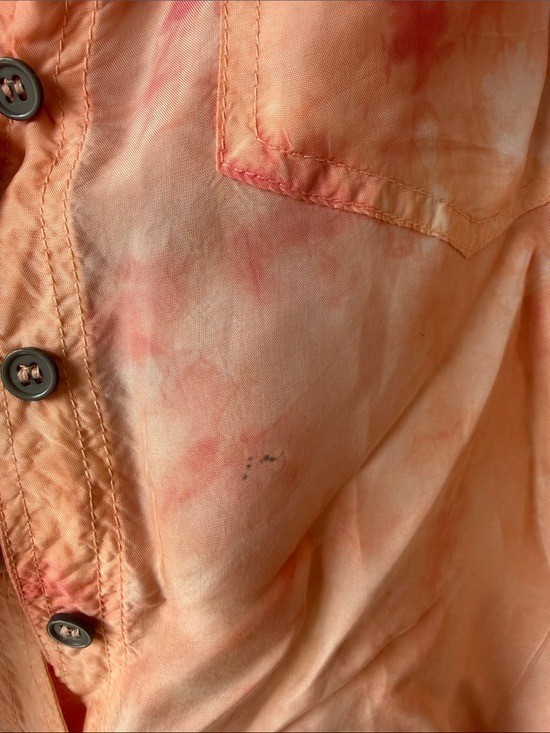 Johnny Was Pete & Greta Boho Tie Dye Oversized Button Down Shirt